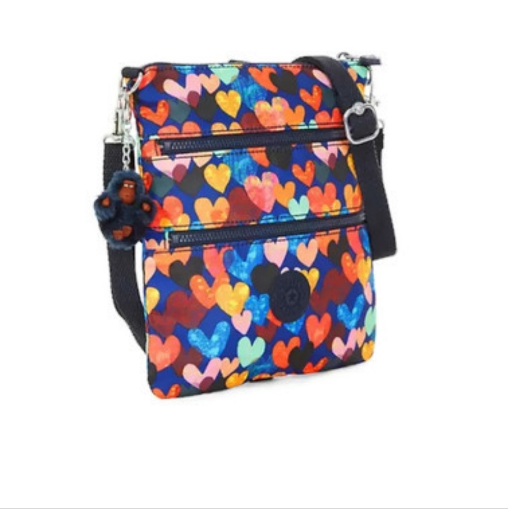 Kipling Rizzi Printed Convertible Mini Bag Wear 4 Ways With Charm Sold Out EUC - Picture 3 of 16